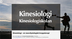 Desktop Screenshot of kinesiologi.se