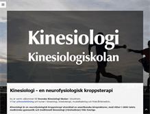 Tablet Screenshot of kinesiologi.se